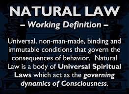 Natural Law Working Definition Principles Spiritual Development Spirituality