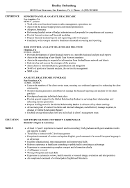 Analyst Healthcare Resume Samples Velvet Jobs