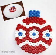Christmas Bauble Hama Perler Beads Hama Perlen Weihnachten Perler Bead Designs Bugelperlen