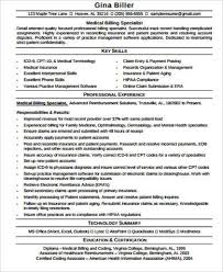 Looking for medical coding specialist resume sample livecareer? Free 7 Sample Medical Billing Resume Templates In Ms Word Pdf