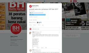 Ini perbandingan mudah di antara gst dan sst. Rakyat Perlu Penjelasan Sst