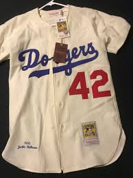 Official facebook page of jackie robinson. For Sale 1955 Jackie Robinson Mitchell And Ness Dodgers Jersey Size Small 36 Dodgers