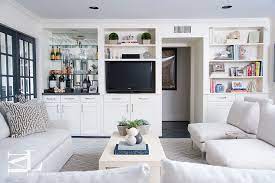 Living Room Built In Tv Cabinet Bar Mirrored Backsplash Ivory Coffee Table Built In Tv Cabinet U Shaped Living Room Furniture Living Room Furniture Arrangement