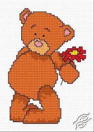 You can actually use the same pattern to make a teddy bear costume for humans, too. Teddy Bear With Flower 00737 By Haftix Patterns