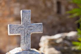 Browse cross shaped monument design pictures shown below for ideas rome monuments specializes in custom designed headstones, including cross shaped monuments, to mark a burial plot. Photo Of Greek Stone Cross On Burial Id 113766432 Royalty Free Image Stocklib