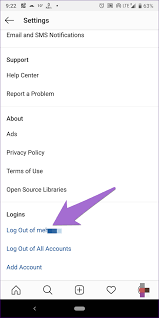 Click or tap next to edit profile and select log out. How To Remove Instagram Remembered Accounts