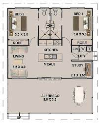 Small 2 bedroom cottage plans could be the solution for you who want to have a holiday house and you have one or two children. 89 8 M2 Or 966 Sq Foot 2 Bedrooms 2 Bathroom Granny Flat Etsy Tiny House Floor Plans Tiny House Plans Small House Floor Plans