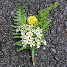A Bounty Of Boutonnieres White Wax Flower Boutonniere Wax Flowers
