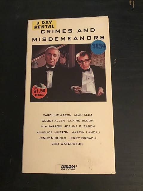 Crimes and Misdemeanors (VHS, 1992) 23568087559| eBay