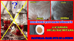 Beyazlara Siyah Cayla Son Sakin Artan Cayi Dokmeyin 2 Asamali Dogal Sac Boyama Caylasacboya Sac Youtube