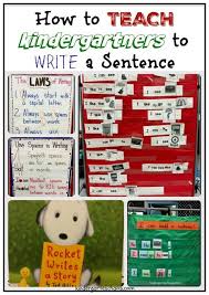 Teaching Kindergartners How To Write A Sentence Kindergarten Writing Sentences Kindergarten Writing Lessons