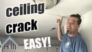 Drywalls are applied as a whole so repairing just a small part is difficult. How To Fix A Ceiling Crack Ceiling Seam Wall Seam Easy Home Mender Youtube