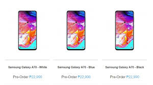 Comparing asus 6z vs samsung galaxy a70 on smartprix, enables you to check their respective specs scores and unique features. Samsung Galaxy A70 Price And Availability In The Philippines Gadgetmatch