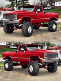 Image result for Crimson Red 1975 Chevy Truck