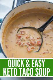 Queso Keto Taco Soup Recipe Quick Easy Recipe Keto Recipes Easy Keto Taco Low Carb Soup Recipes