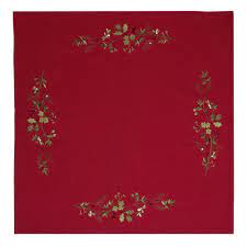 Get quick answers from the red tablecloth staff and past visitors. Holly Red Embroidered Square Table Cloth 85x85cm Closs Hamblin