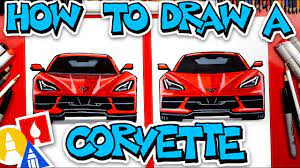 When you start drawing the corvette make sure you use the guidelines. How To Draw A Corvette C8 2020 Front View Youtube