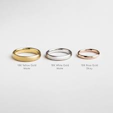 Minimal 18k 14k Yellow Gold Band Women S Rose Gold Wedding Ring Men S Simple Wedding Comfort Fit Band Minimalist Ring Satin 18k Yellow Gold Wedding Band Yellow Gold Wedding Band Mens