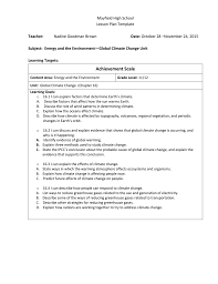 Encourage students to use math in the summertime by planting a garden, reading maps, and keeping a time log of her activ. Climate Change Lesson Plan