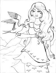 Wspaniała propozycja dla wszystkich fanek serialu elena z avaloru. Kolorowanka Ksiezniczka I Ptak Do Druku