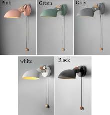 Modern Rotatable Wall Light Sconce With Pull Switch Bedside Lamp Mural Lighting Ebay