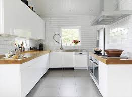 White Kitchen Wood Counters White Modern Kitchen Minimalist Kitchen Design Kitchen Design