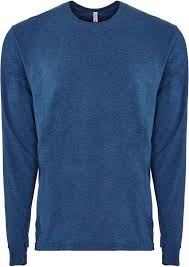 Next level long sleeve tee. Bol Com Next Level Volwassenen Unisex Suede Feel Long Sleeve Crew T Shirt Heide Cool Blue