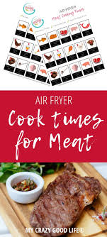 Preheat to 160f, put the pizza in the basket and cook for 5 minutes. Air Fryer Cooking Times Printable Cheat Sheets My Crazy Good Life