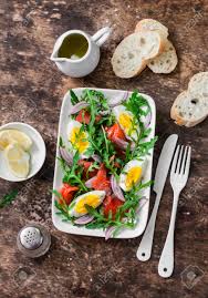 Find out how the date of easter is determined and why it how easter's date is determined. Easter Brunch Salad Smoked Salmon Eggs Arugula Red Onion Stock Photo Picture And Royalty Free Image Image 92677456
