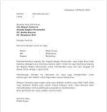 Oleh karena itu, mohon tuliskan alamat. Cara Membuat Surat Izin Tidak Masuk Kerja Yang Benar Beserta Contoh
