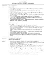 Look at the quality assurance resume sample to see how to condense your information effectively. Quality Engineer Resume Samples Velvet Jobs