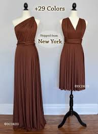 Chocolate Brown Bridesmaid Dress Infinity Dress Convertible Etsy Brown Bridesmaid Dresses Multi Way Dress Chocolate Brown Bridesmaid Dress