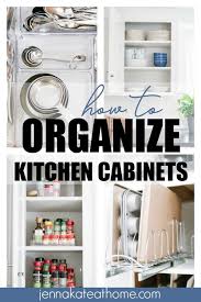 how to organize kitchen cabinets