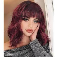 Amazon.com : Baruisi Silver Grey Ombre Bob Wig Short Wavy Side Part  Synthetic Heat Resistant Halloween Cosplay Wigs for Women : Beauty &  Personal Care