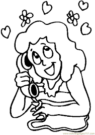 Greek civilization, 1st century bc. Girl On Phone Coloring Page For Kids Free Valentine S Day Printable Coloring Pages Online For Kids Coloringpages101 Com Coloring Pages For Kids