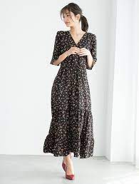 小花柄カシュクールロングワンピース ファッション通販fifth フィフス ロングワンピース ワンピース ファッションアイデア