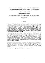 Inspirasi judul skripsi manajemen informatika. Skripsi Teknik Informatika Research Papers Academia Edu