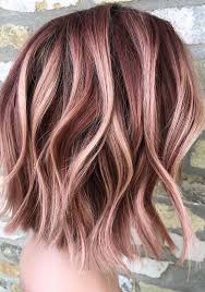 Find Here The Most Amazing Trends Of Rose Gold Hair Colors And Hairstyles For Women To Show Off In Year 2018 Medium Hair Color Creative Hair Color Hair Styles