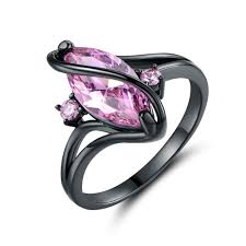 Black And Purple Rings For Couples Overstock Com Online Shopping Bedding Furniture Electronics Jewelry Clothing More Black Gold Ring Black Gold Jewelry Black Band Ring