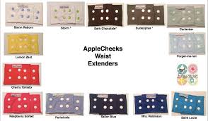 applecheeks waist extenders photo chart courtesy of erin