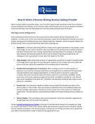 Best Professional Resume Writing Services Sydney Assignment Writer