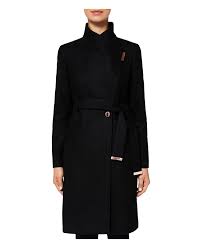 Ted baker kikiie camel wool cashmere funnel neck belt wrap long dress coat 4 14. Kikiie Long Wrap Coat Online