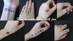 Hình xăm chữ tiếng anh ý nghĩa. Nhá»¯ng Hinh XÄƒm Ä'Æ°á»£c Váº½ Báº±ng But Bi Ä'Æ¡n Giáº£n How To Make Tattoo At Home With Pen Youtube