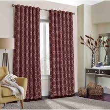 What are the shipping options for brown curtains? Eclipse Burgundy Trellis Thermal Blackout Curtain 52 In W X 108 In L 15298052108bug The Home Depot