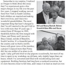 Bill Barrett — Princeton Club of Hilton Head Scott Foster Chapter