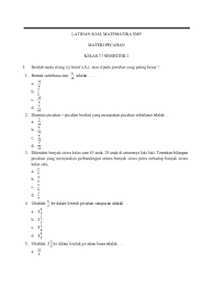 Text of soal java pilihan ganda. Soal Pilihan Ganda Pecahan