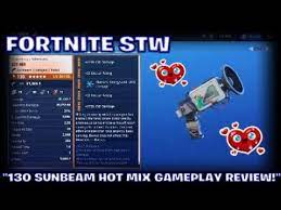 R/stwguides tips for new players. Fortnite Stw 130 Sunbeam Hot Mix Gameplay Review Youtube