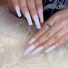 Pin By Xoxodevina On Nail Ideas In 2020 Long Square Nails Square Acrylic Nails Pretty Acrylic Nails