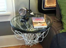 12 Unusual Ways To Reinvent Old Sports Gear Basketball Bedroom Diy Projects Man Cave Basketball Man Cave