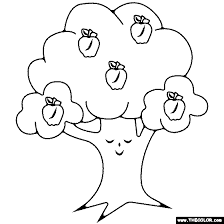 We work hard to make it. Apple Tree Coloring Page